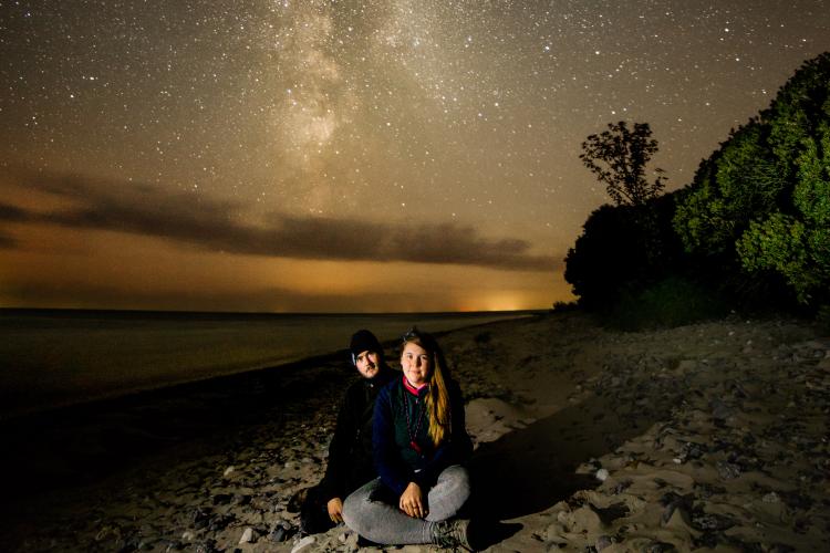 Beach at night